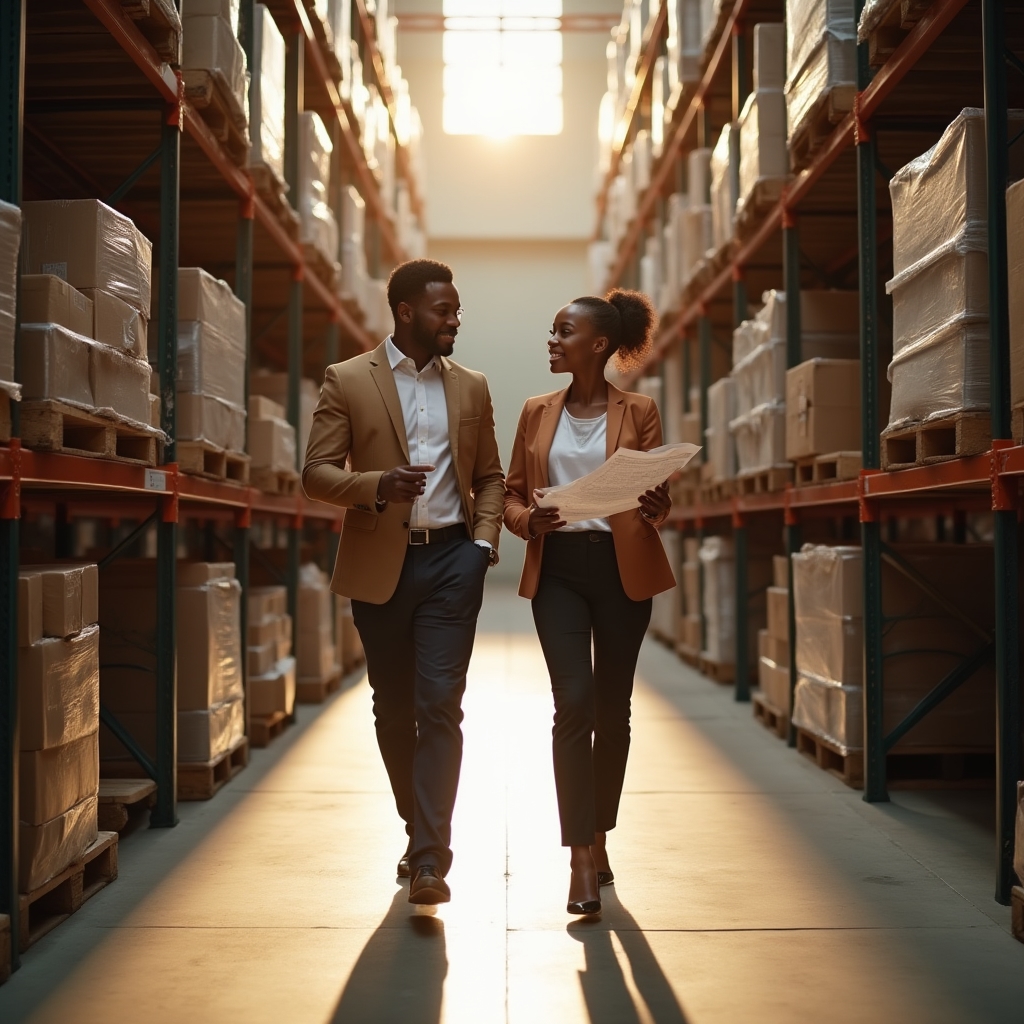 Capimado consultant conducting a warehouse organization visit